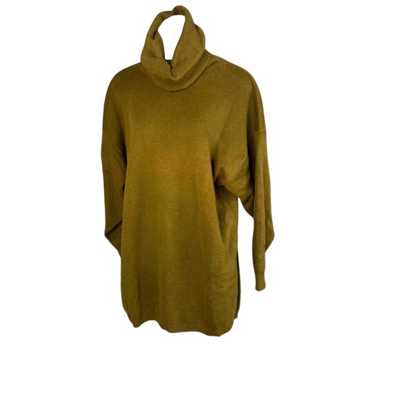 A pea in the Pod Sweaters - A Pea in the Pod Vintage Olive Green Brown Cowl Neck Tunic Maternity Sweater
